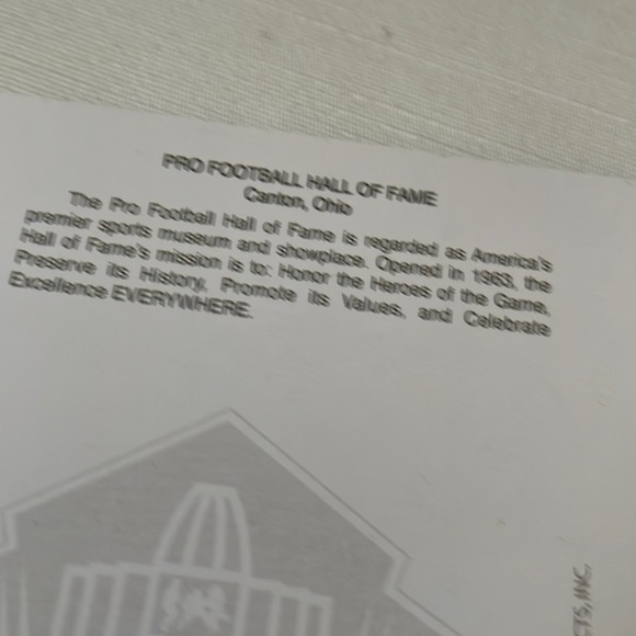 Post card unused new travel Pro football Hall of Fame Canton Ohio - Picture 2 of 4